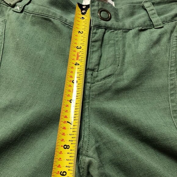 Rip Curl Cotton Wide Leg Green Pants Size 7 - Picture 10 of 12
